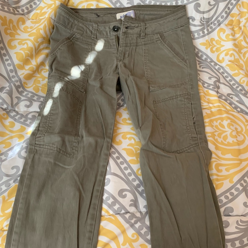 Jolt Army Green Skinny Pants